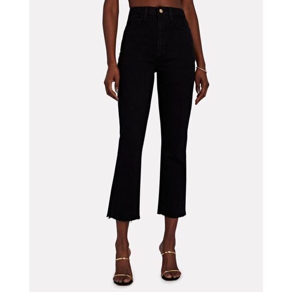 Triarchy NWT Ms. Hawn High Rise Crop Loose Skinny in True Black Size 31 - Picture 5 of 12